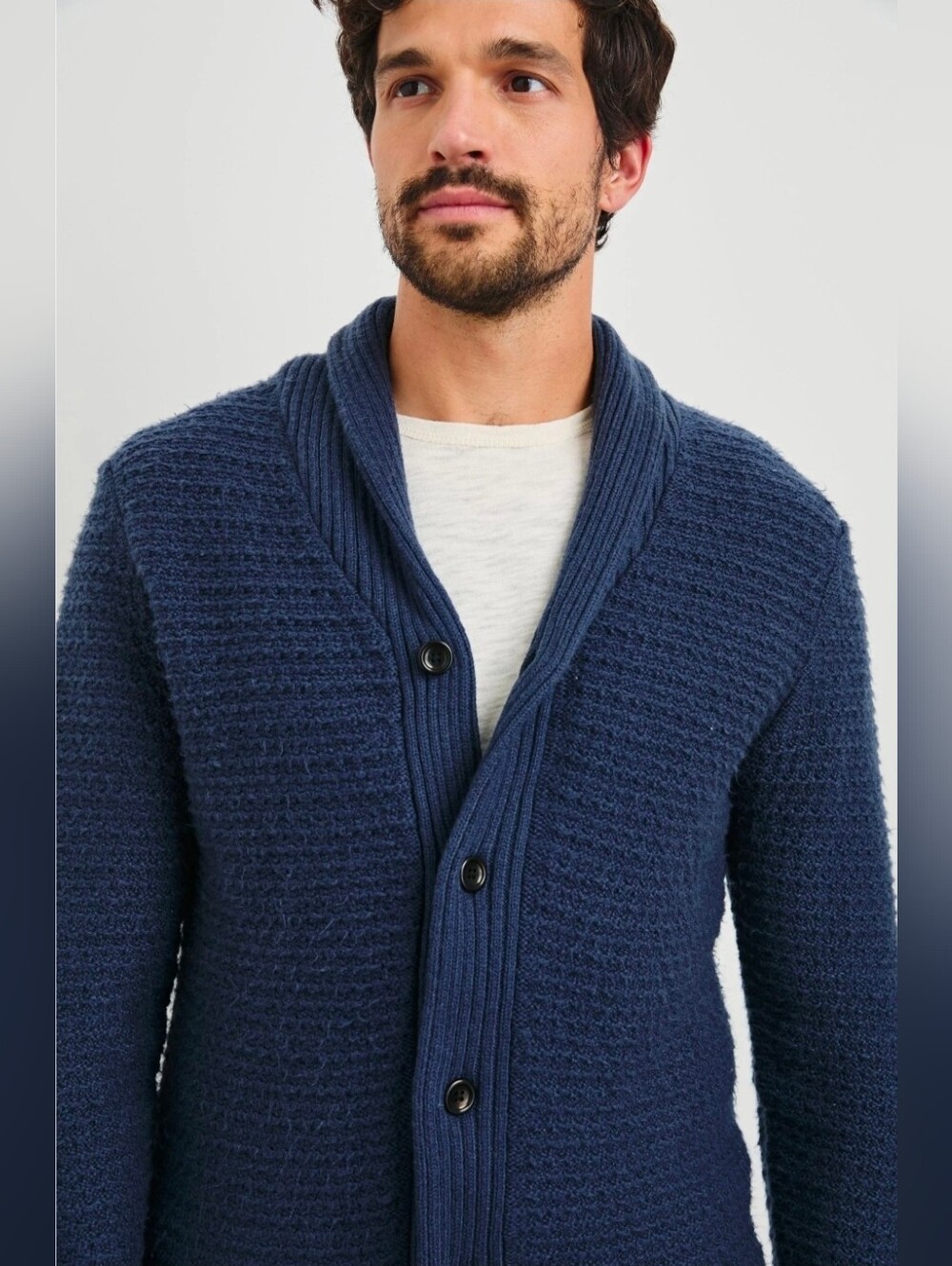 Rails Navy Shepley Shawl Cardigan Size L